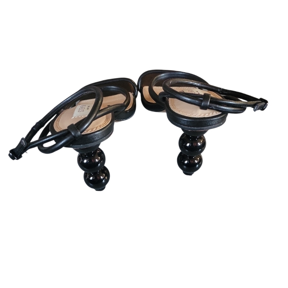 Steven By Steve Madden Black Strappy Jaimeh Tubular Ankle Fastener Sandals 8 1/2 - Picture 5 of 8